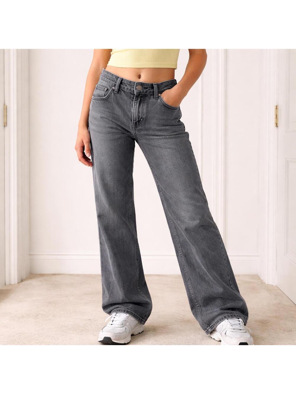 GAP Low Rise Straight Jeans Grey Size 12 Teen